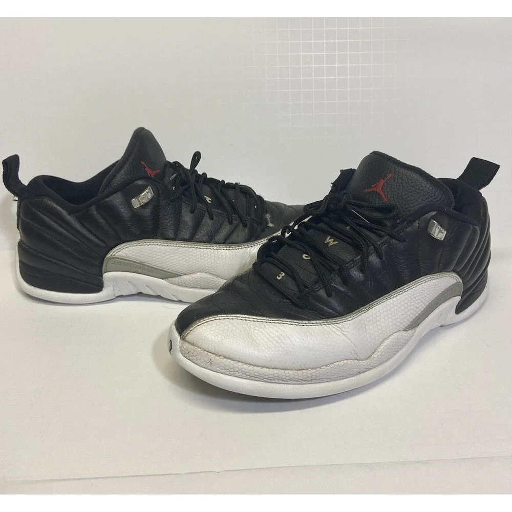 Nike AIR JORDAN‎ 12 XII Retro Low Playoffs Shoes Men Size 10.5 2017 Black